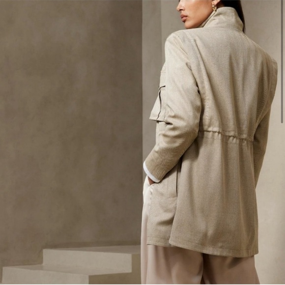 Banana republic herringbone utility jacket (M) - Picture 2 of 2